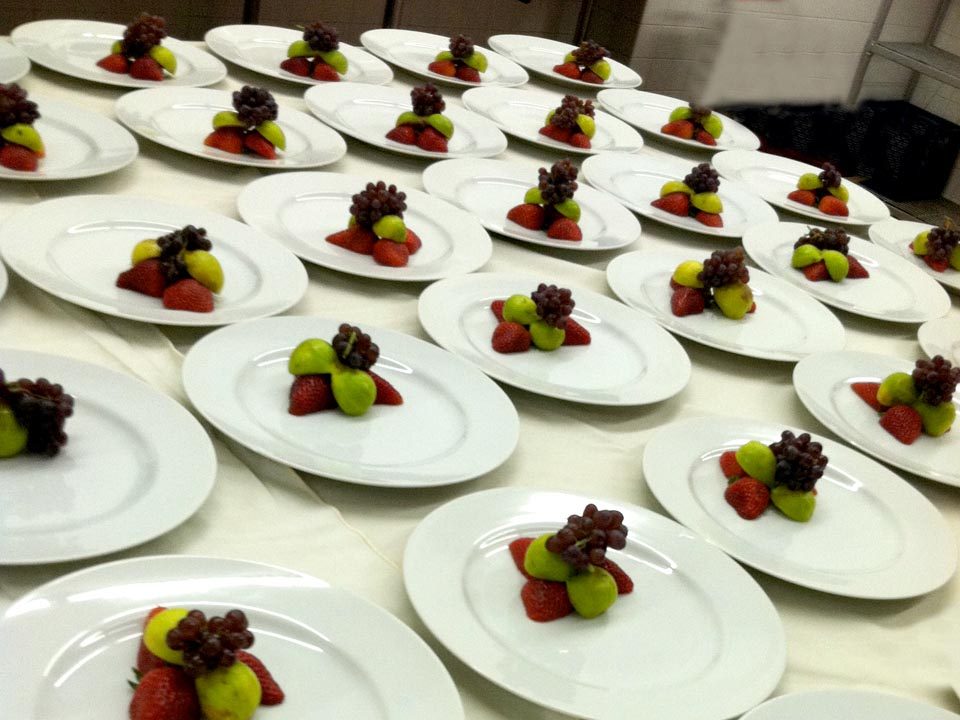Plated dessert