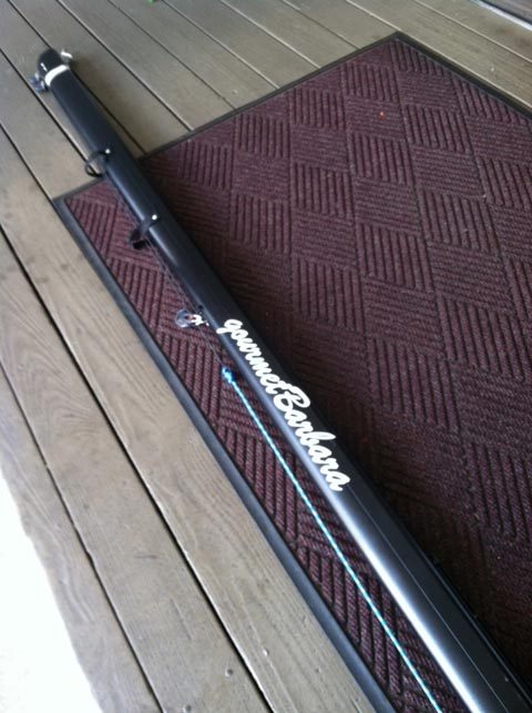 Branded on the spinnaker pole