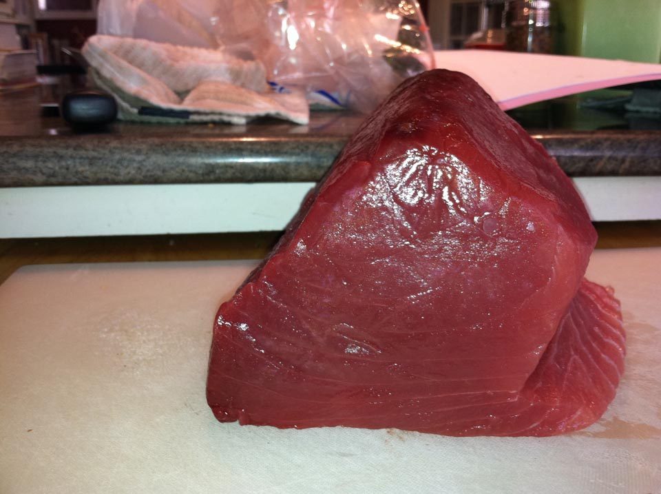 Tuna, trimmed and ready